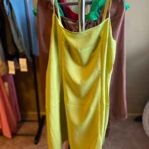 Beautiful neon green dress